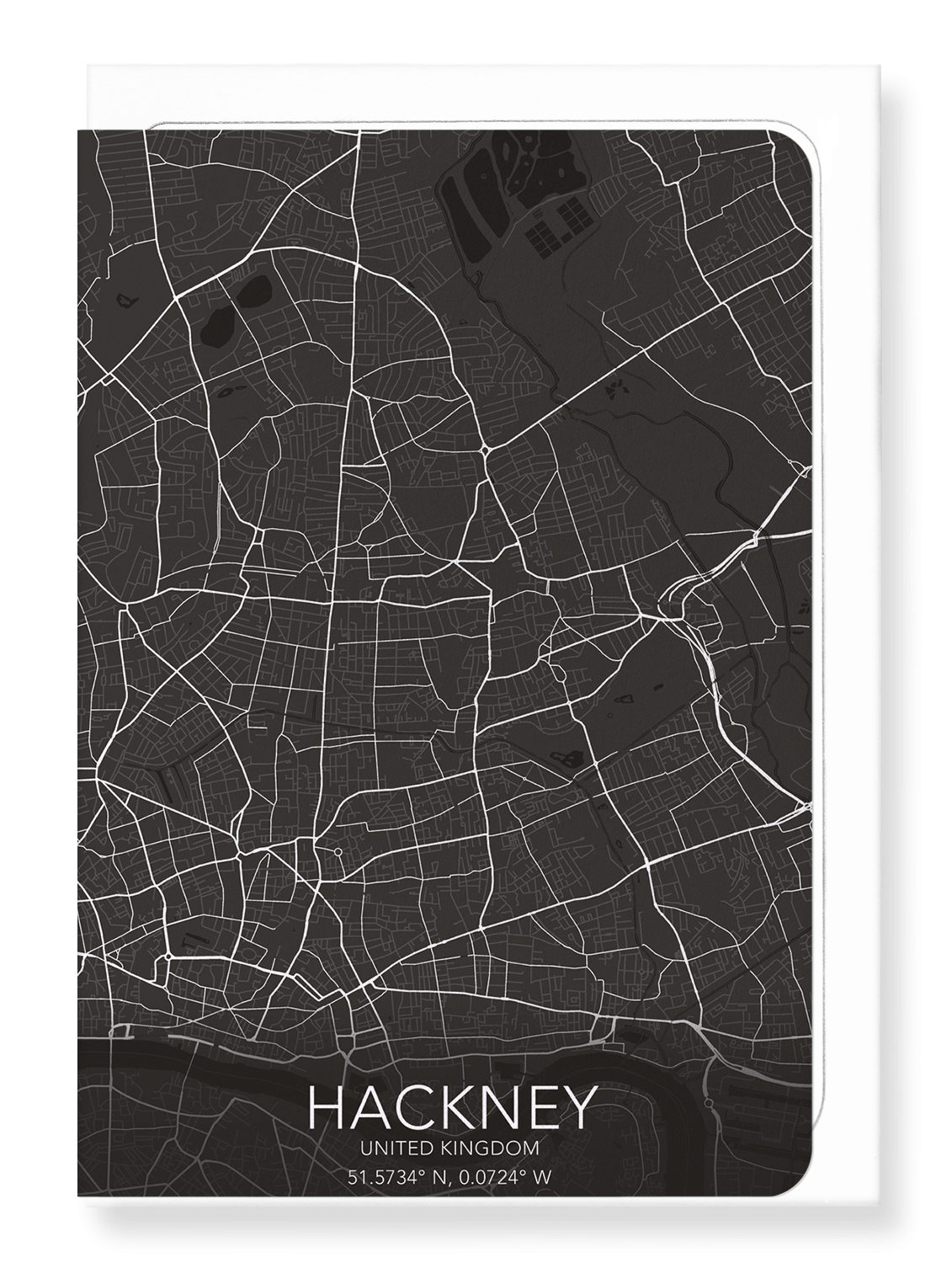 Ezen Trade – wholesale Everyday greeting card – HACKNEY FULL MAP: Greeting Card0