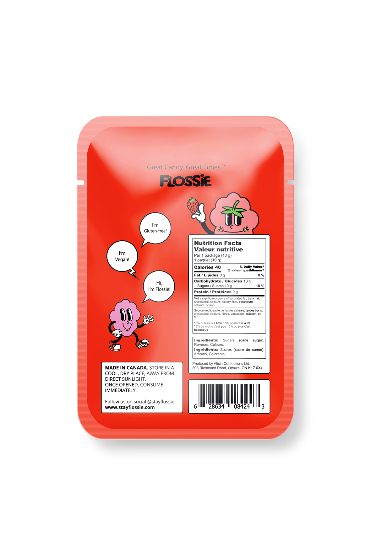 Flossie - Wholesale Cotton Candy - Strawberry Cotton Candy1