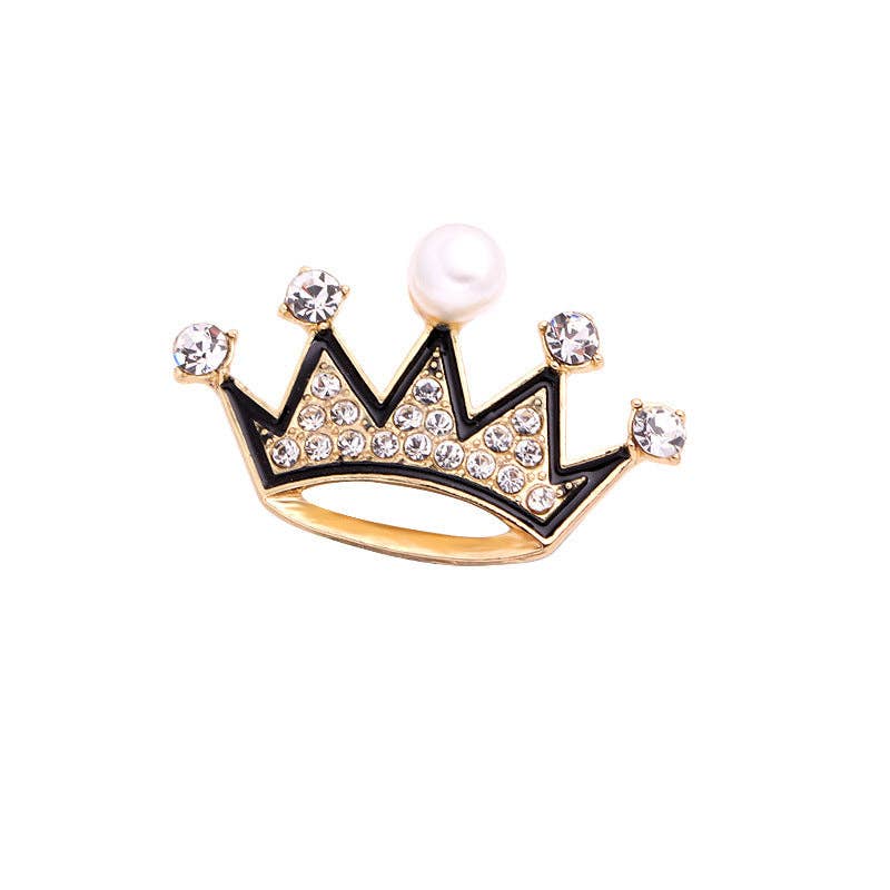 Ole - Wholesale Brooch - Crown Rhinestone Brooch PA53943