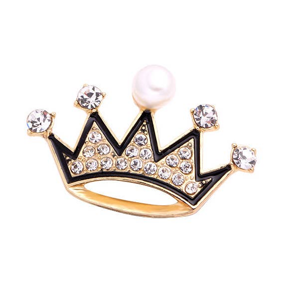 Ole - Wholesale Brooch - Crown Rhinestone Brooch PA53943