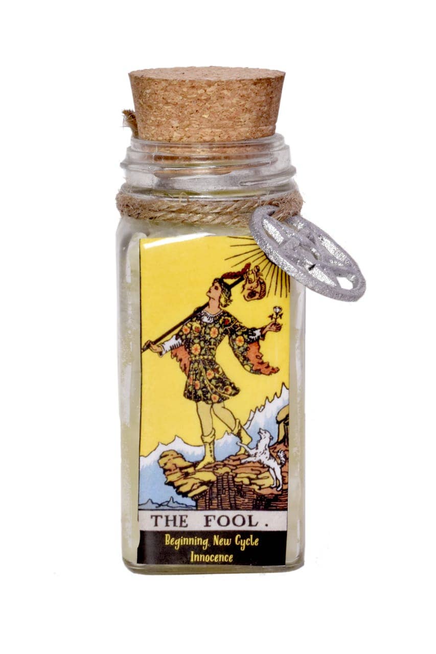 Designs by Deekay Inc. - Wholesale Jar/Filled Candle - Tarot Candle: The Fool (6 oz)0