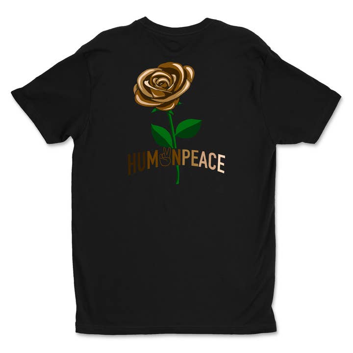 HP-117 Maglietta Rosa "Nera" per la vendita all'ingrosso da parte di HUMANPEACE