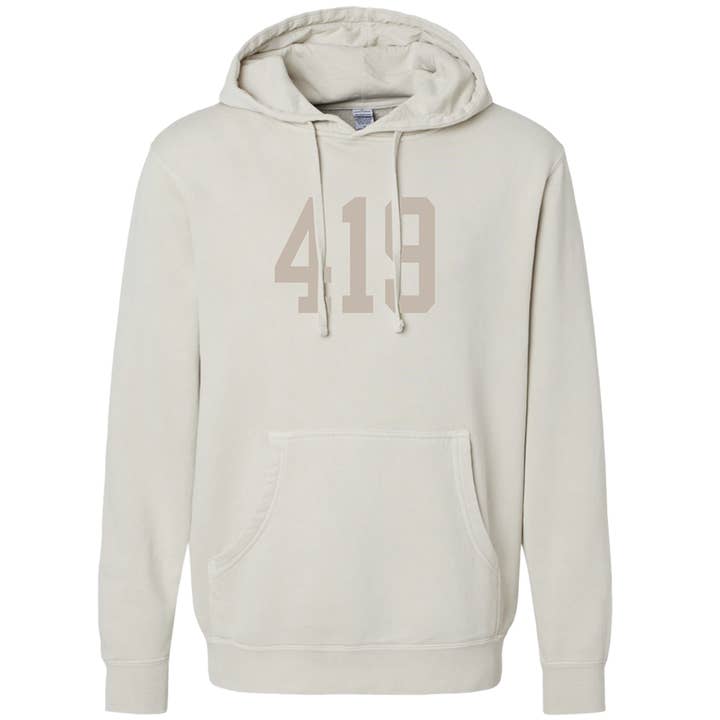 Jupmode - Wholesale Hoodie - Unisex - Custom Area Code Puff Print Tone on Tone Hoodie6