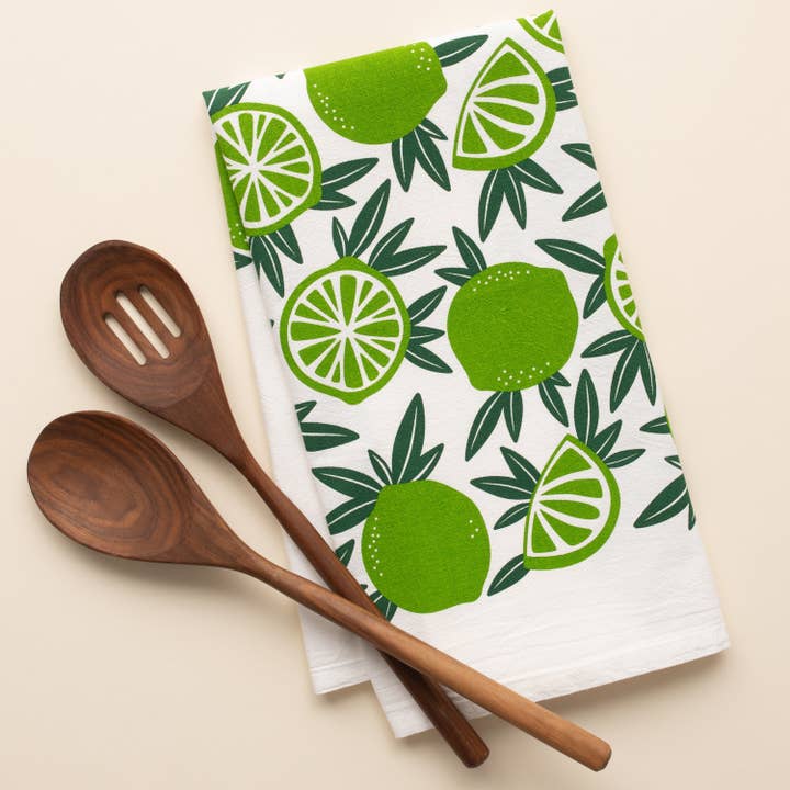 Limetten-Geschirrtuch | Küchendekor für den Großhandel von HAZELMADE® Tea Towels + Gifts
