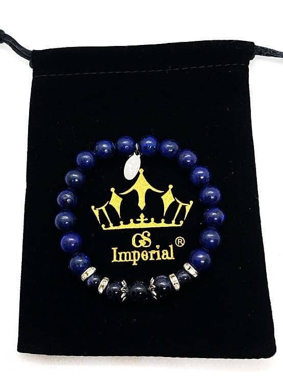 Dames armband med lapis lazuli och blå sandstenpärlor för wholesale av GS Imperial®