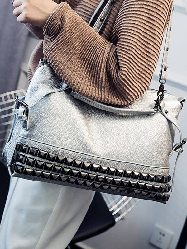 ShieldChic - Wholesale Shoulder Bag - Women's - Stylish Selection Cool Rivet Punk Bags Accessories1