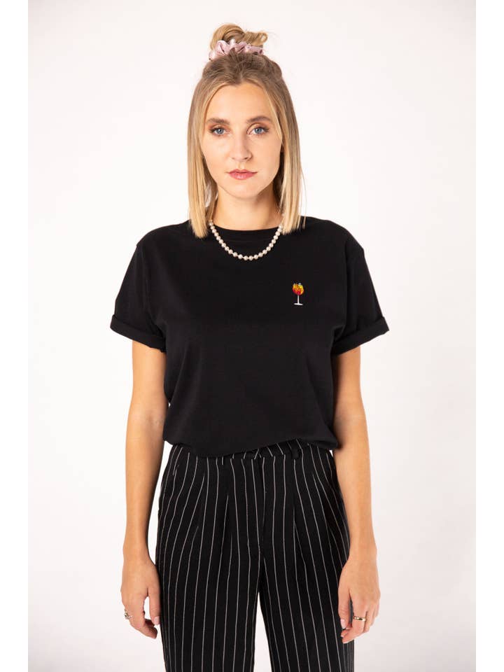 Fashion Drinks - Wholesale T-Shirt - Men's - Spritz | Embroidered unisex organic cotton t-shirt6