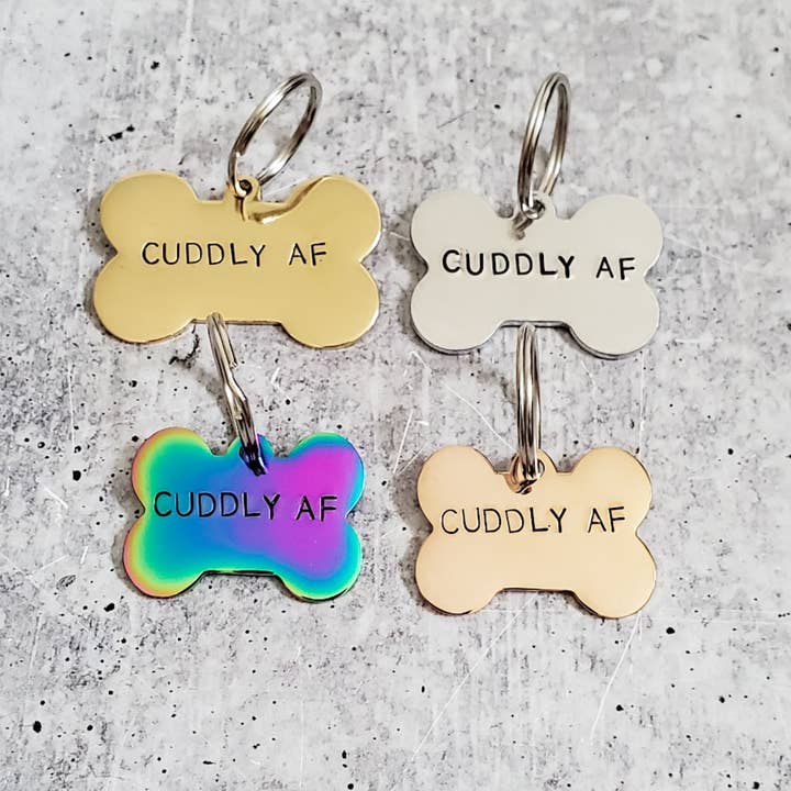 Salt and Sparkle – wholesale Halsbandsbricka - Katt och hund – GOSSIG AF benformade husdjur Tag2