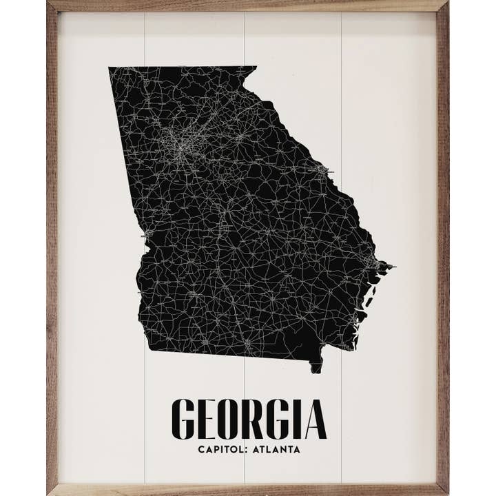 Georgia State Print for wholesale by Kendrick Home