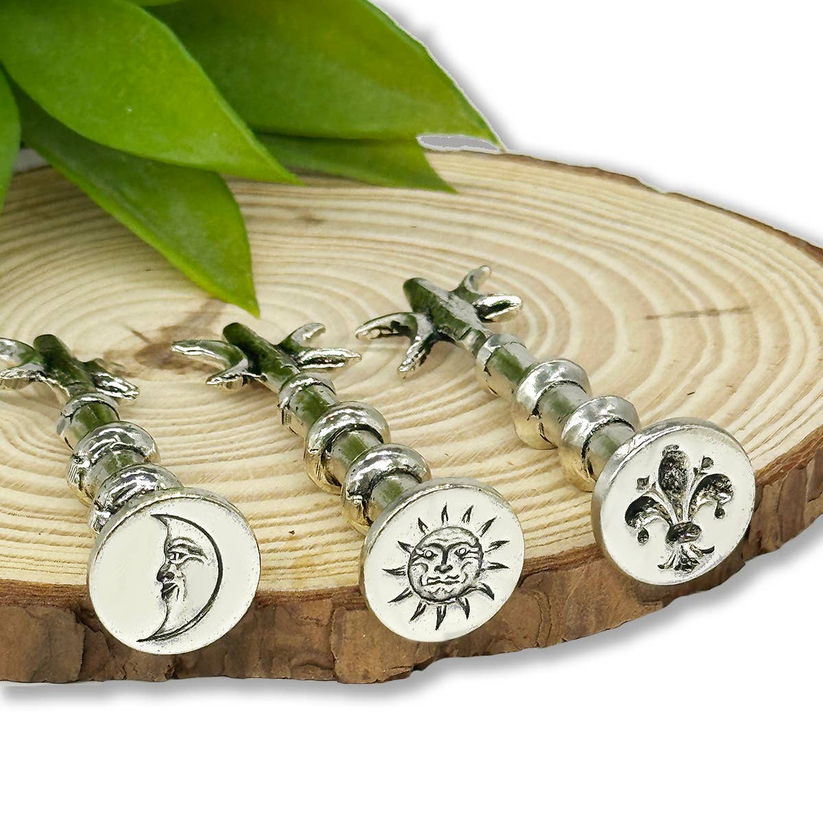 Freund Mayer & Co. - Wholesale Rubber/Decorative Stamp - Heirloom Wax Seal Stamp Kits Silver Antiqued4