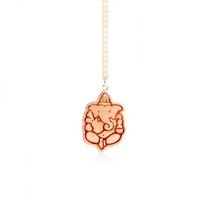 Colgante "Ganesha" - Ayurveda - Baño Oro 24 k for engroshandel hos Select Jewels by AlohaNatura