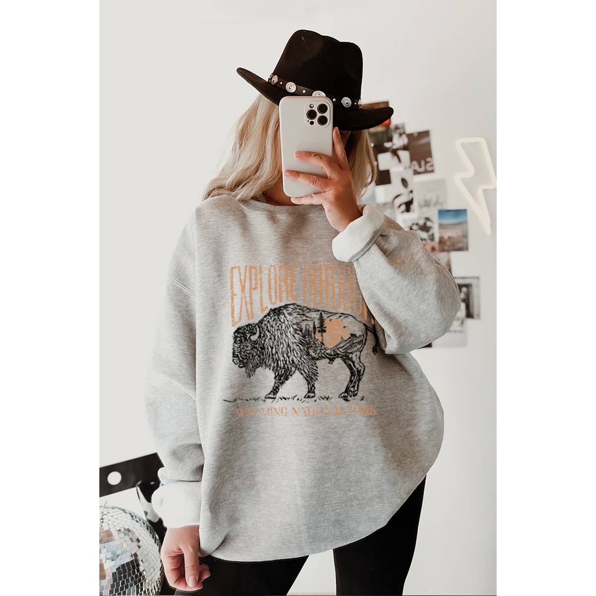 Illustrated Society - Vendita all'ingrosso Felpa - Donna - ESPLORA FELPE GRAFICHE OUTDOOR BUFFALO2