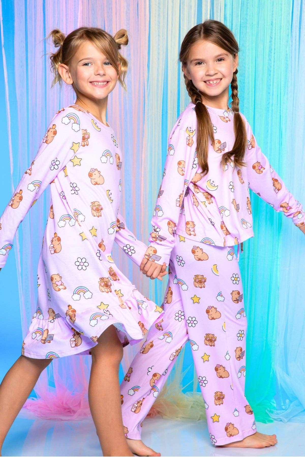 PixieLane - Vendita all'ingrosso Set loungewear - bambini - Pantaloni Easy Tee & Karate a manica lunga Simply Soft40