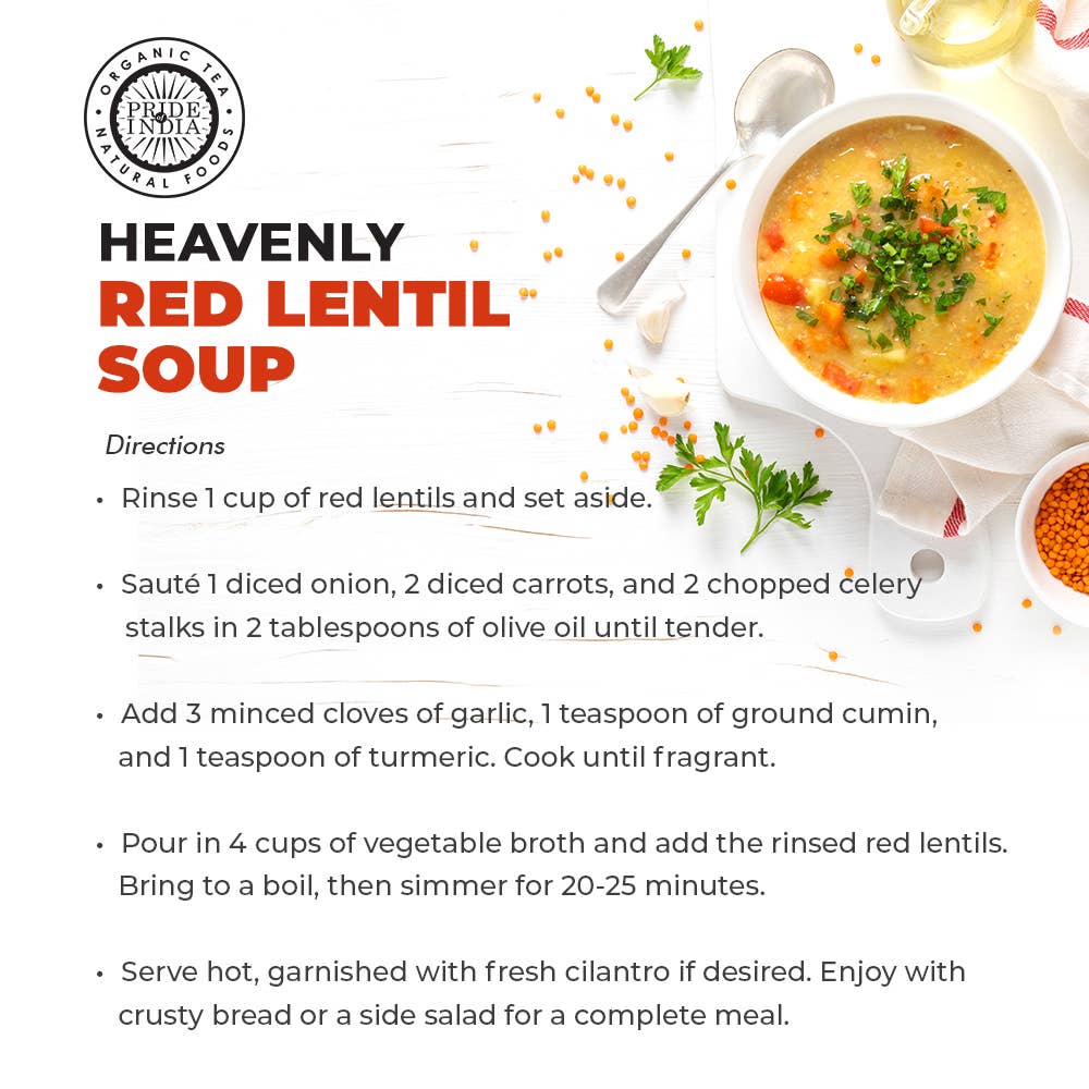 PRIDE INDIA BRANDS - Wholesale Beans - Split Red Masur Lentils7