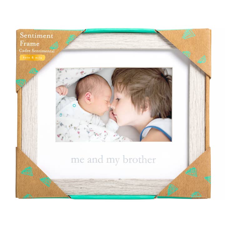 Kate & Milo - Wholesale Picture Frame - Kids & Baby - Rustic Me & My Brother Frame
