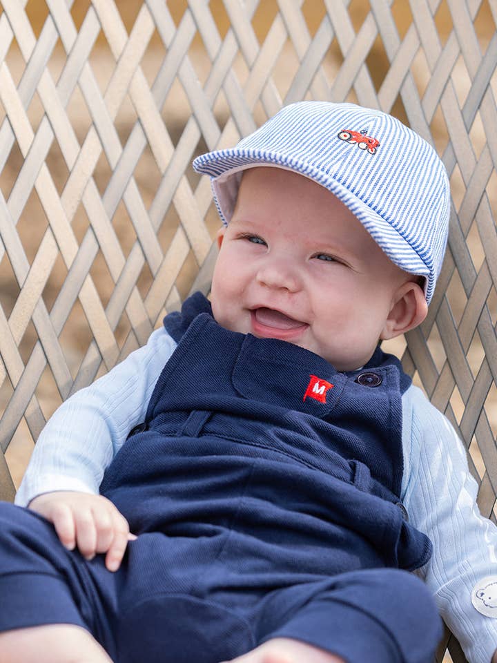 Arthur the Tractor Adjustable Cap Blue Stripe for wholesale by Clara's Corner