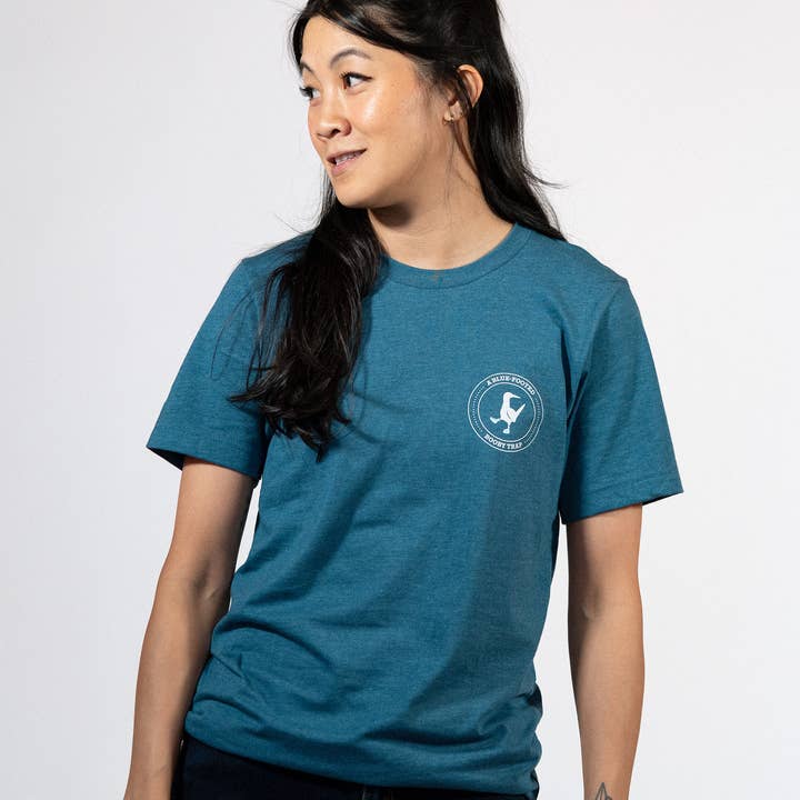 Soft Feel Hand Printed Graphic Tee | Booby Trap Print for wholesale by Canopy Estate