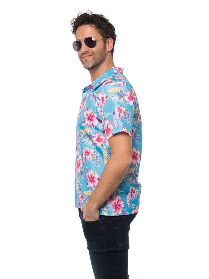 Partychimp - Wholesale Button Down Shirt - Men's - Hawai shirt Deluxe - Party Costume2