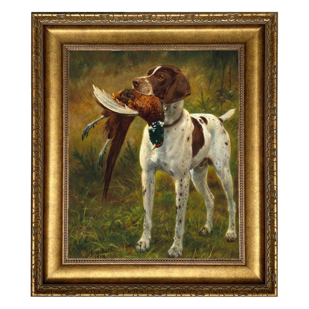 Madison Bay Co. - Historical Home Decor Reproductions – wholesale Wall decor – Kids & Baby – English Pointer with Pheasant Painting Print on Canvas10