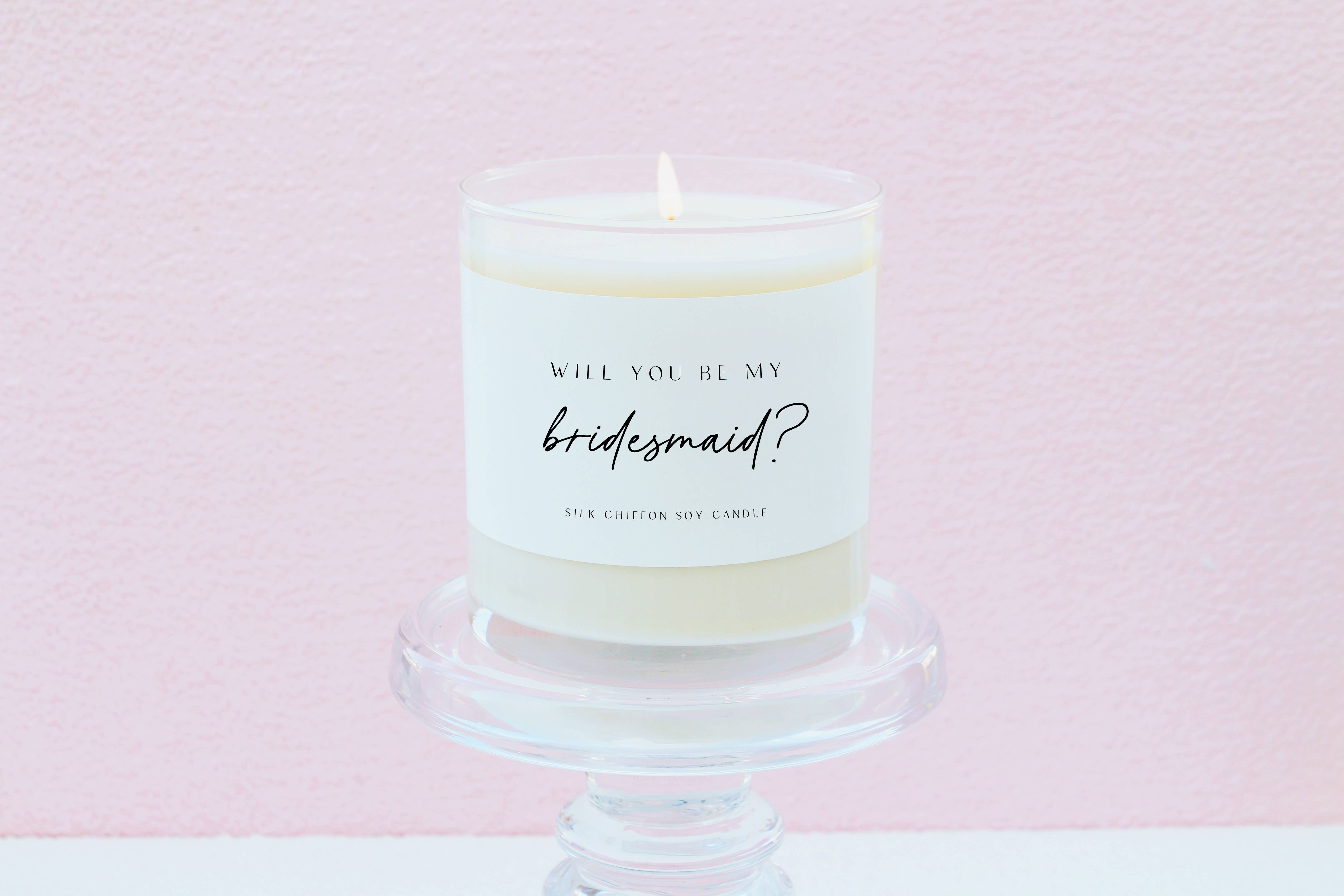 Aria Bella Candles - Vente Bougie en bocal - Seras-tu ma demoiselle d'honneur ? Bougie de soja2