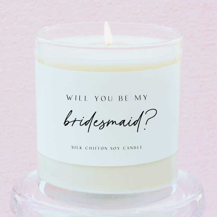 Aria Bella Candles - Wholesale Jar/Filled Candle - Will You Be My Bridesmaid? Soy Candle2