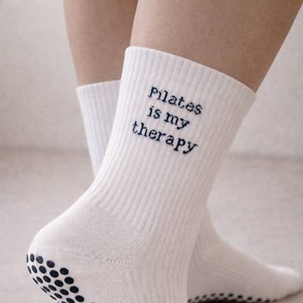 Pilates ist meine Therapie-Griffsocken für den Großhandel von Grip & Flow