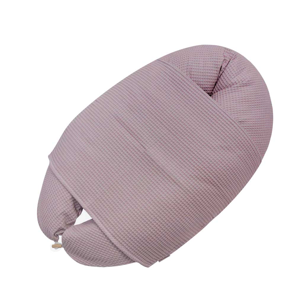 HOBEA-Germany GmbH - Vente Coussin d'allaitement - Maternité - Housse de positionnement pour bébé motif gaufré mauve0