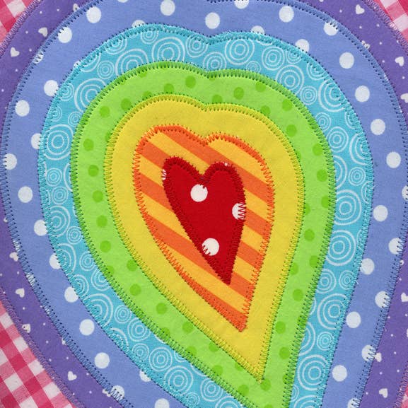 Heart 10cm mini card for wholesale by Inky Blue Ltd t/a Holy Mackerel