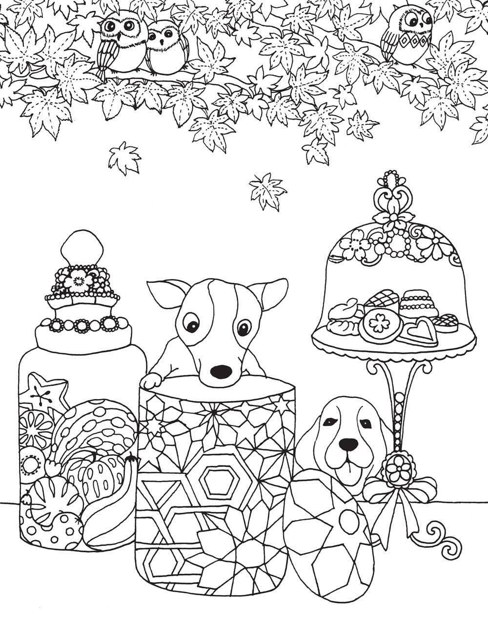 Hachette Book Group - Wholesale Coloring & Activity Book - Adult - A Million Dogs Coloring Book5