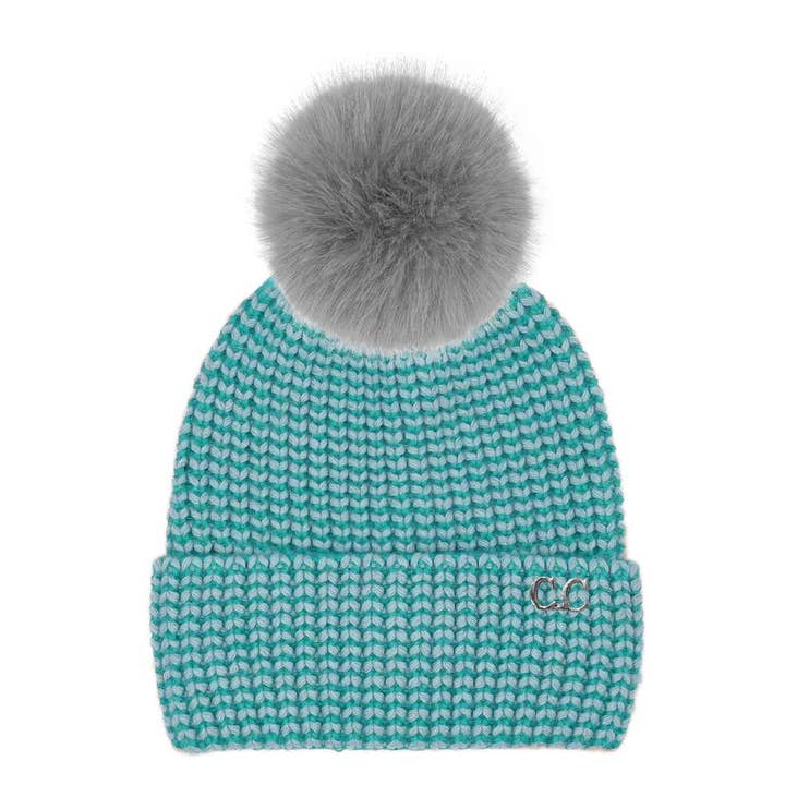 MiMi Wholesale - Wholesale Beanie - Women's - HTC0064 Two Tone Angora Cuff Beanie5