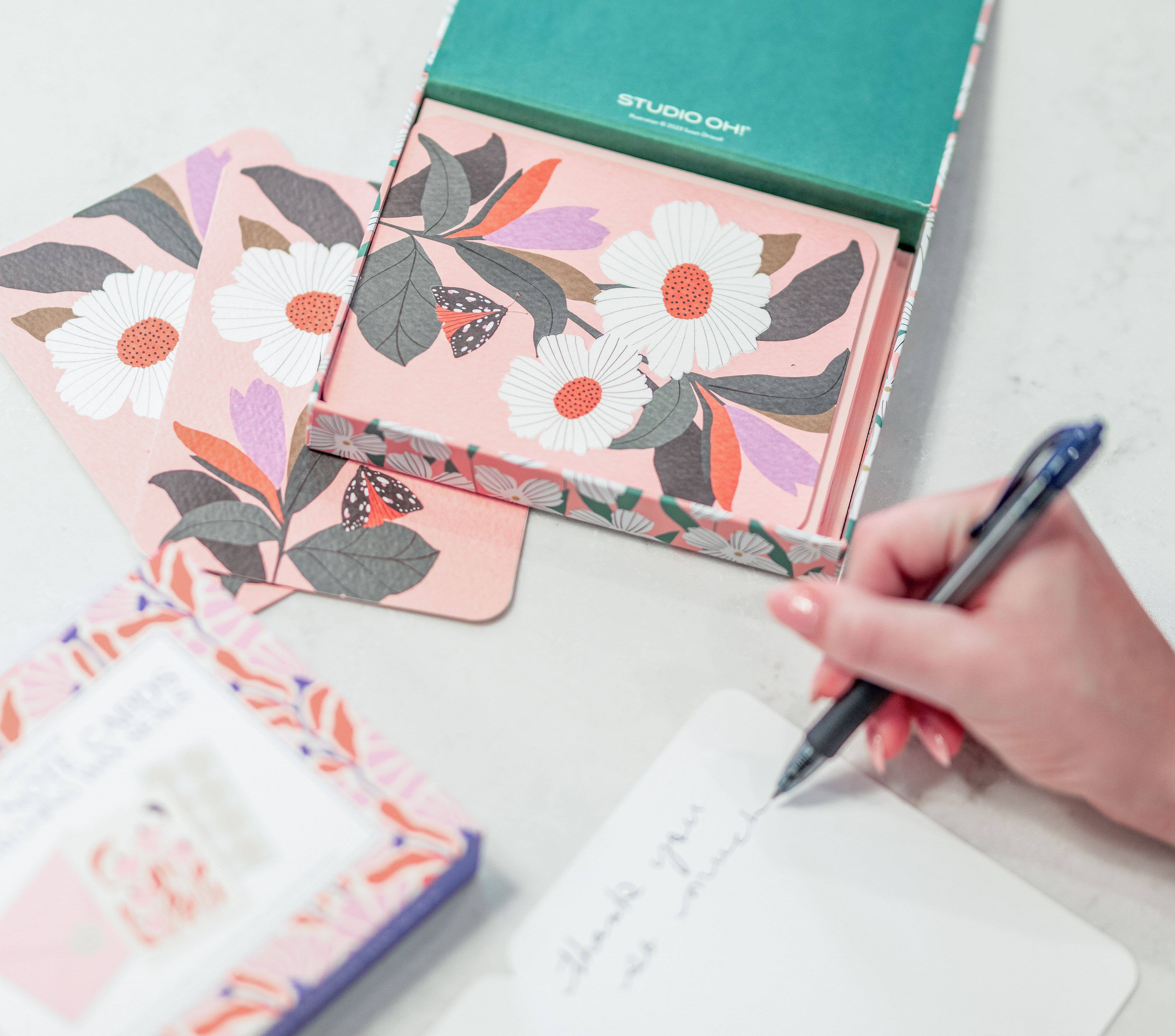 Studio Oh! - Wholesale Stationery/Notecard Set - Blossoming Reflections Note Cards with Matching Wax Seals4