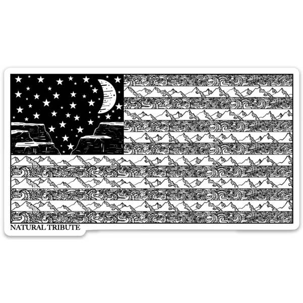 American Flag Sticker for wholesale by Natural Tribute