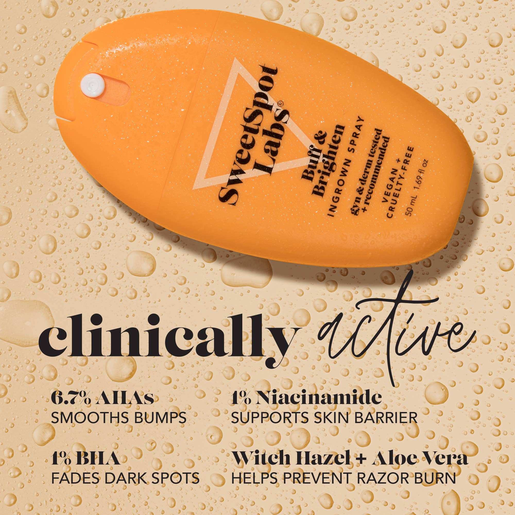 Sweetspot Labs - Wholesale Hair Spray - Buff & Brighten Ingrown Hair Treatment Spray3