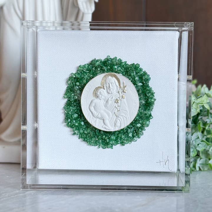 BeeStill Design - Wholesale Wall Accent - St. Joseph Intaglio Art0