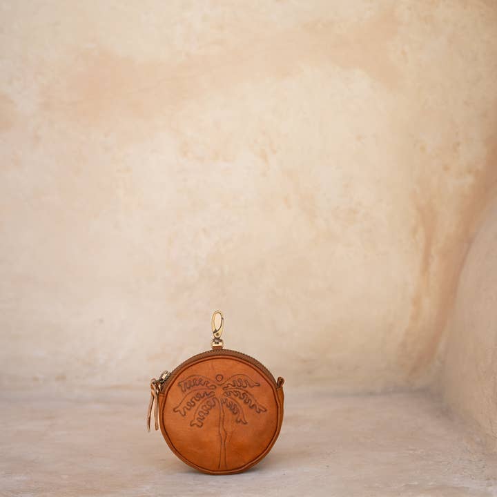 Hobo and Hatch - Wholesale Coin Purse - Women's - Palms Purse // Vintage Tan