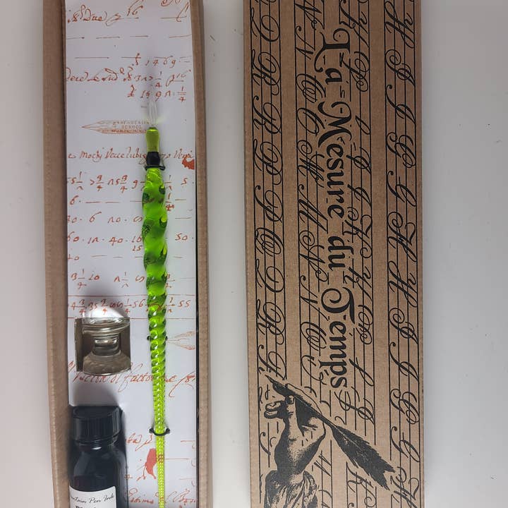 Papier Plume - Wholesale Pen - Italian Glass Pen Set Twisted Colored Glass22