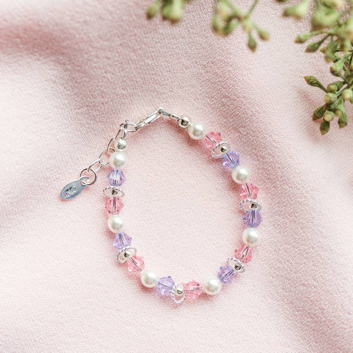 Cherished Moments – Großhandel Perlenarmband – Kinder – Mehrfarbige Perlenarmband für Babys und Kinder aus Sterlingsilber für Mädchen