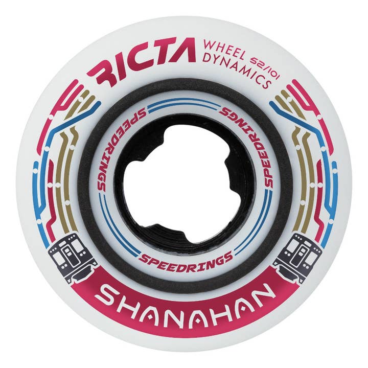 RICTA 52MM SHANAHAN SPEEDRINGS WHITE SLIM 101A WHEELS for wholesale by Rat City Sk8 Shop