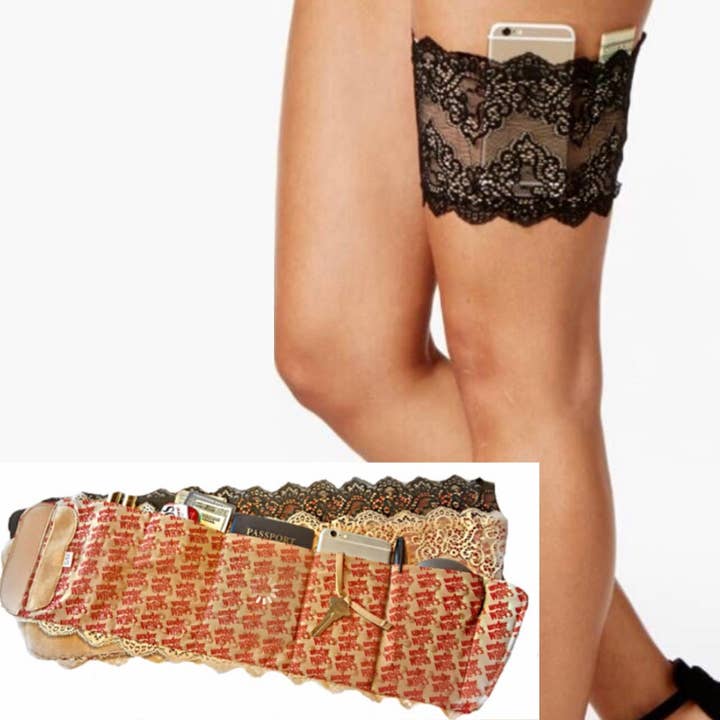 Jarretière de jambe d'emballage Underwraps pour la vente par Andy Paige Style