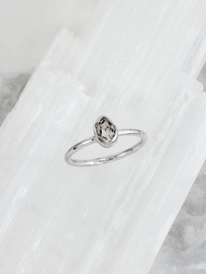 Sterling Silver Shine på Herkimer Quartz Ring - storlek 5-9 för wholesale av Luna Norte