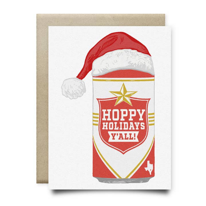 Hoppy Holidays Lone Star Carte à bière pour la vente par Anvil Cards