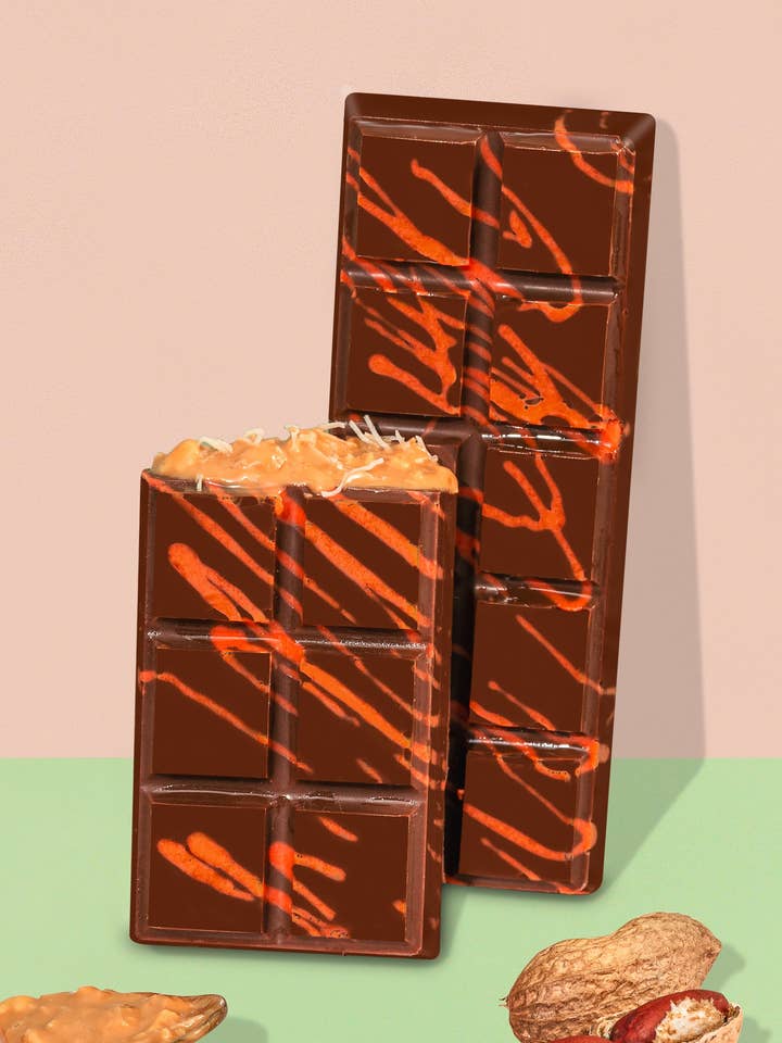 Dubai Peanut Butter Chocolate Bar for wholesale by palm bites