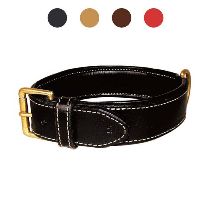 Collare cane in cuoio Bobby - Haute Finition per la vendita all'ingrosso da parte di Croci