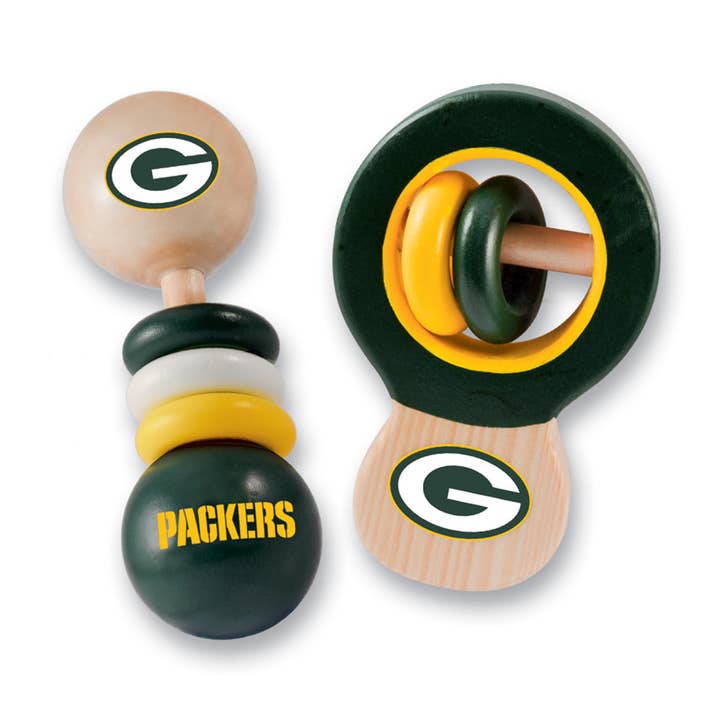 Green Bay Packers - Baby Rattles 2-Pack for wholesale by Masterpieces Puzzles