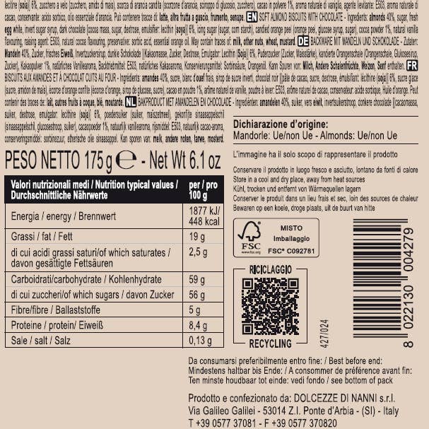 Le Dolcezze di Nanni - Wholesale Cookie - 427 Ricciarelli with chocolate soft almond cake4