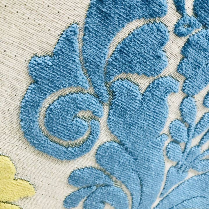 Fancy Styles Fabric - Wholesale Fabric - SWATCH- Sir John Imported Belgium Burnout Damask Chenille Velvet Fabric Upholstery4