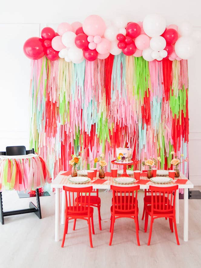 Fondo de Flecos de Fresa Dulce como una Baya para venta al por mayor de Oh My Darling Party Co