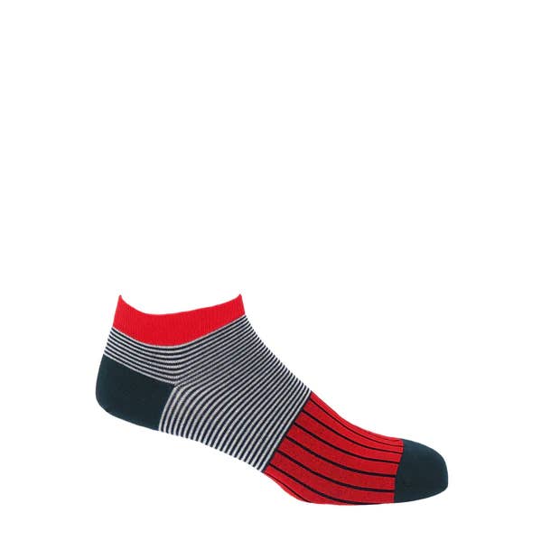 Oxford Stripe Mænds Luksus Træner Strømper for engroshandel hos Peper Harow Socks