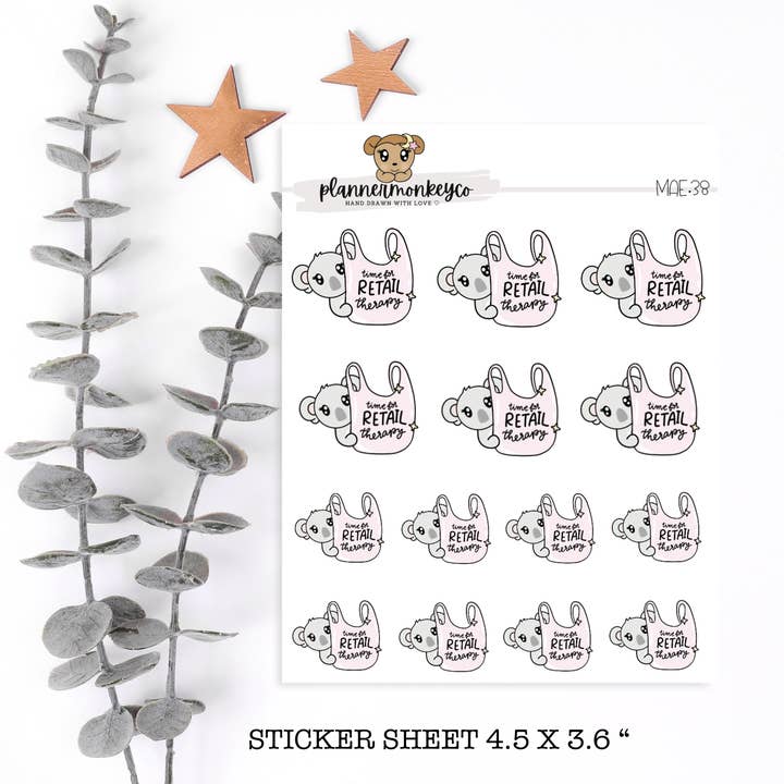 MAE.38 | La thérapie par le shopping de Mae / Shopping pour la vente par Plannermonkeyco