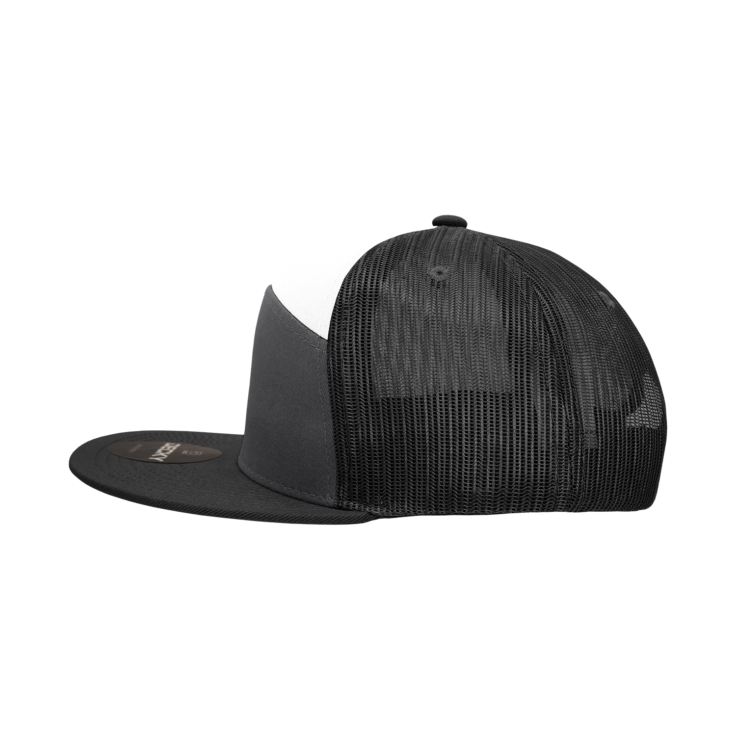 The Park Wholesale - Wholesale Trucker Hat - Unisex - Decky 1133 Blank 7 Panel Trucker Flat Bill Snapback Hat15